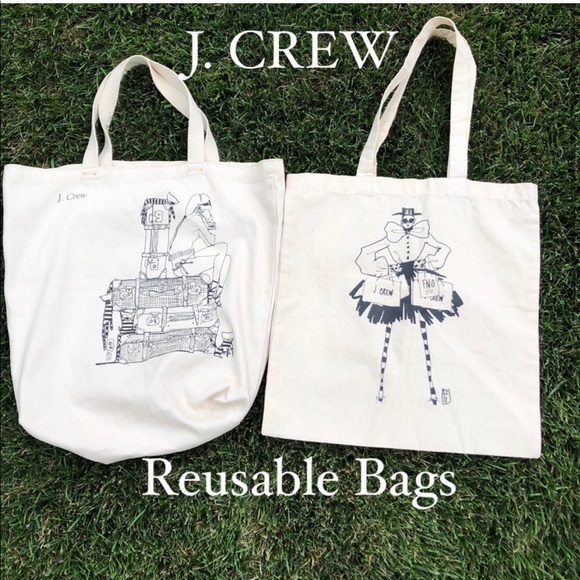 RARE NWOT J. Crew Reusable Cotton Bag - Picture 12 of 12
